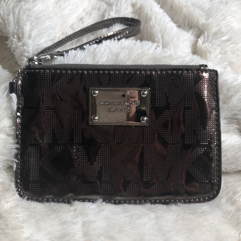 Michael Kors Metallic Wristlet